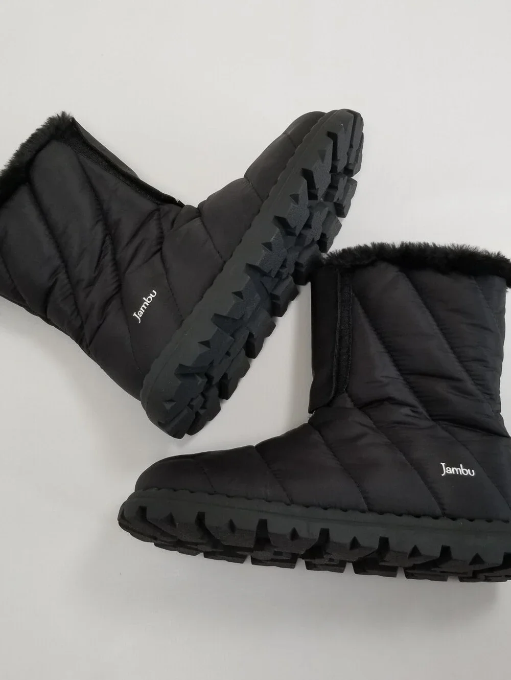 Jambu Icicle Water Resistant Boots Faux Fur Lining Size 9